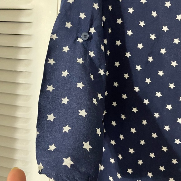 JASON MAXWELL BLUE and white star shirt woman size S - Picture 9 of 16